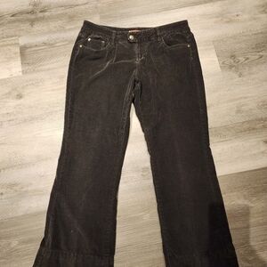 No Boundries "NOBO" Black Corduroy Pants, flair Bottom Size 15